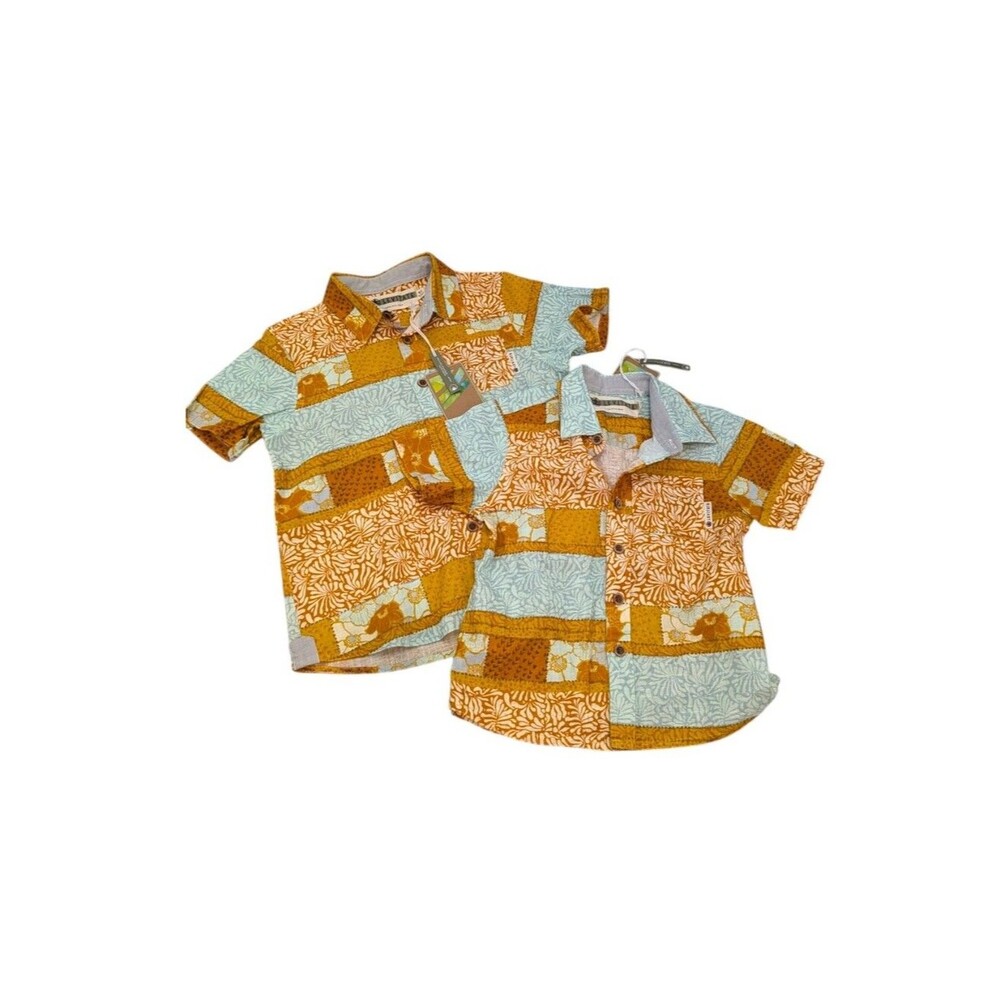 Levitate Cantina Shirt NWT Matching Sibling Set 2T 6Y Hemp Cotton Natural Fibers